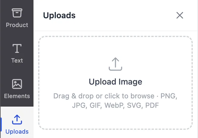First page of an uploaded PDF placed on the canvas